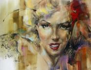 Ruby Red original oil on canvas