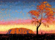 Uluru Sunset Surprise Shower
