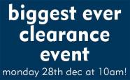 Biggest Ever Furniture Clearance Event!