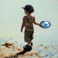 Flying saucer - Original oil